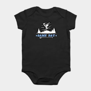 Ski Skiing Game Day Baby Bodysuit